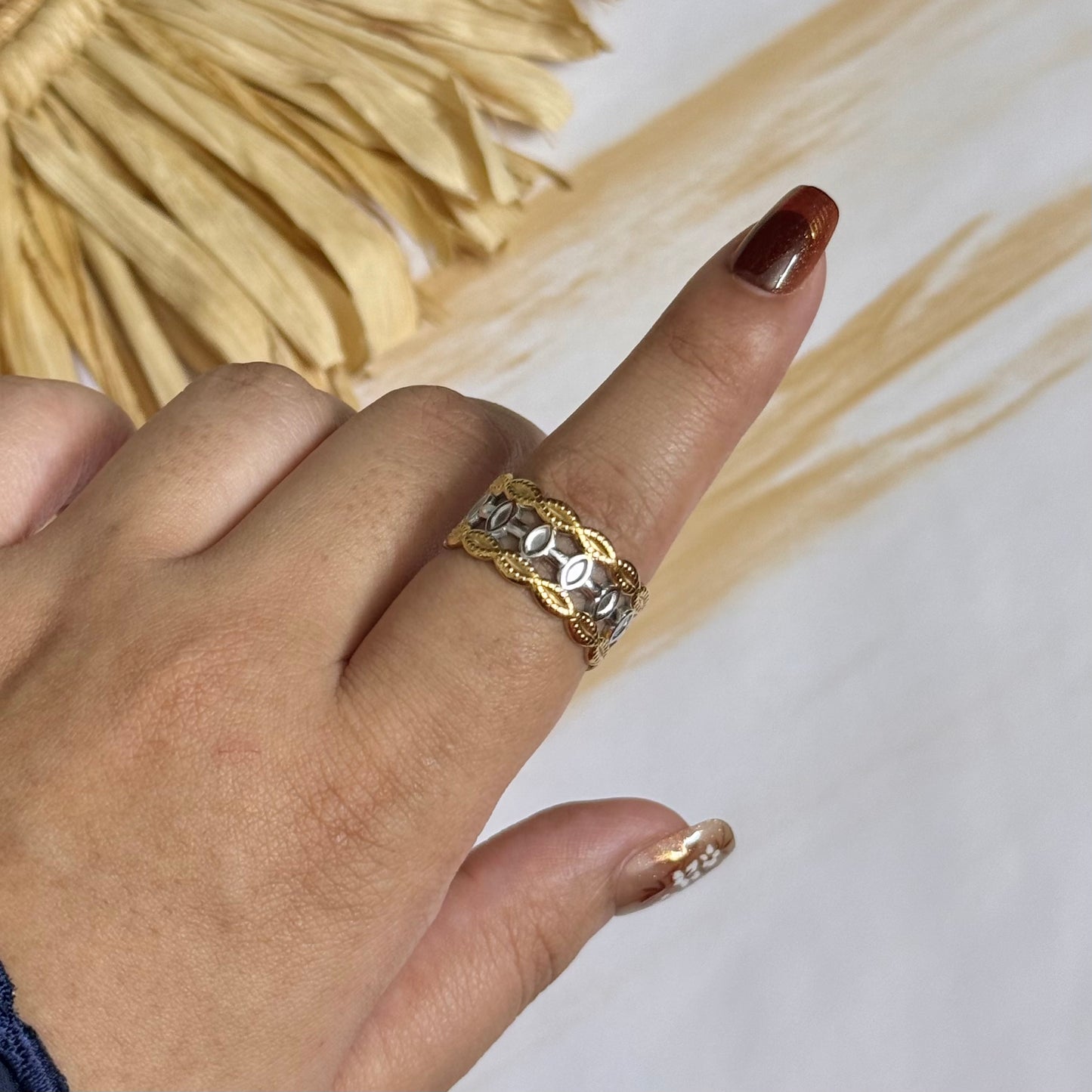 Two-tone Tapestry Ring