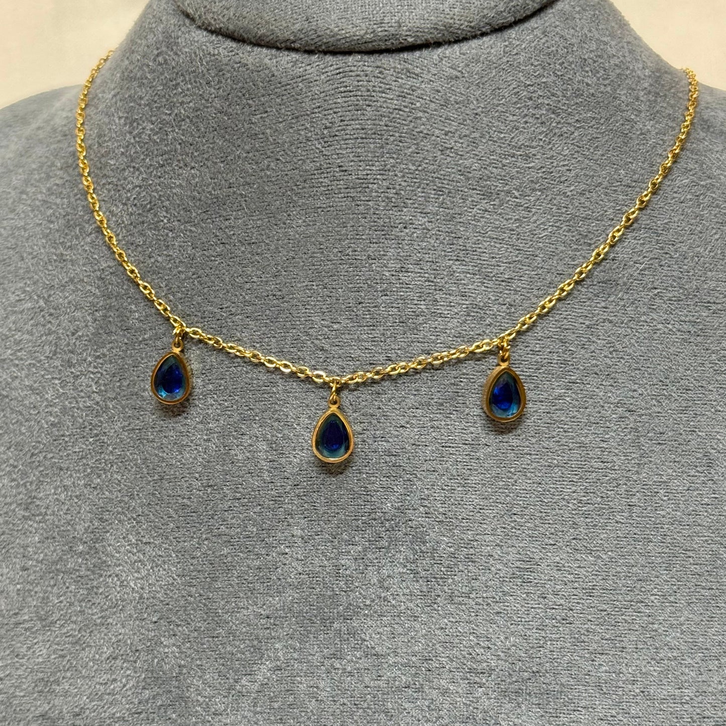 Azure Droplet Necklace