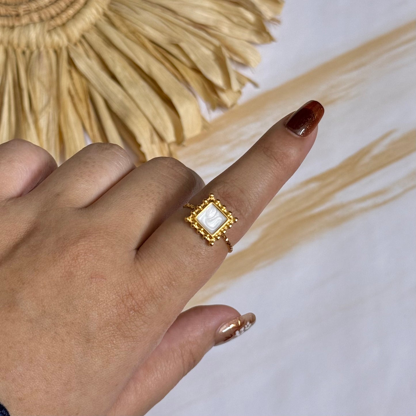 Square Frame Ring