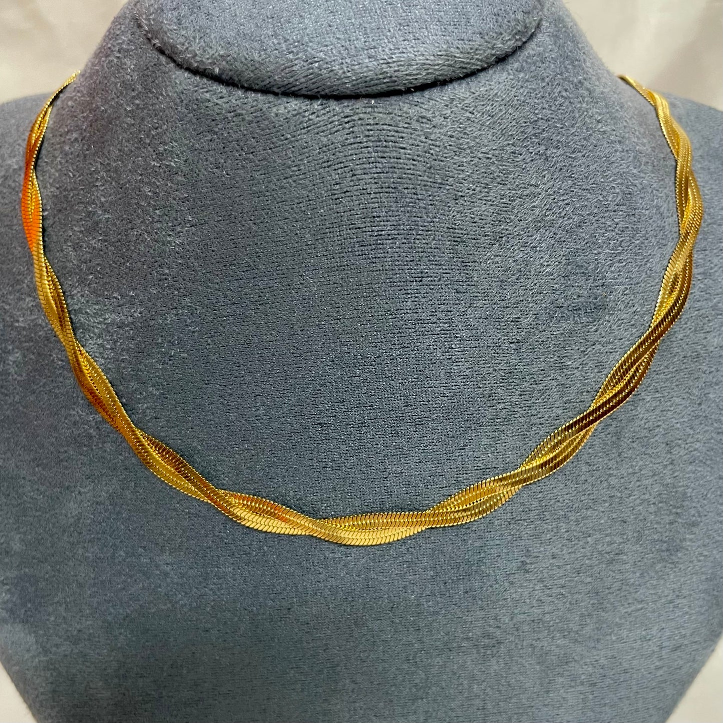 Braided Herringbone Necklace