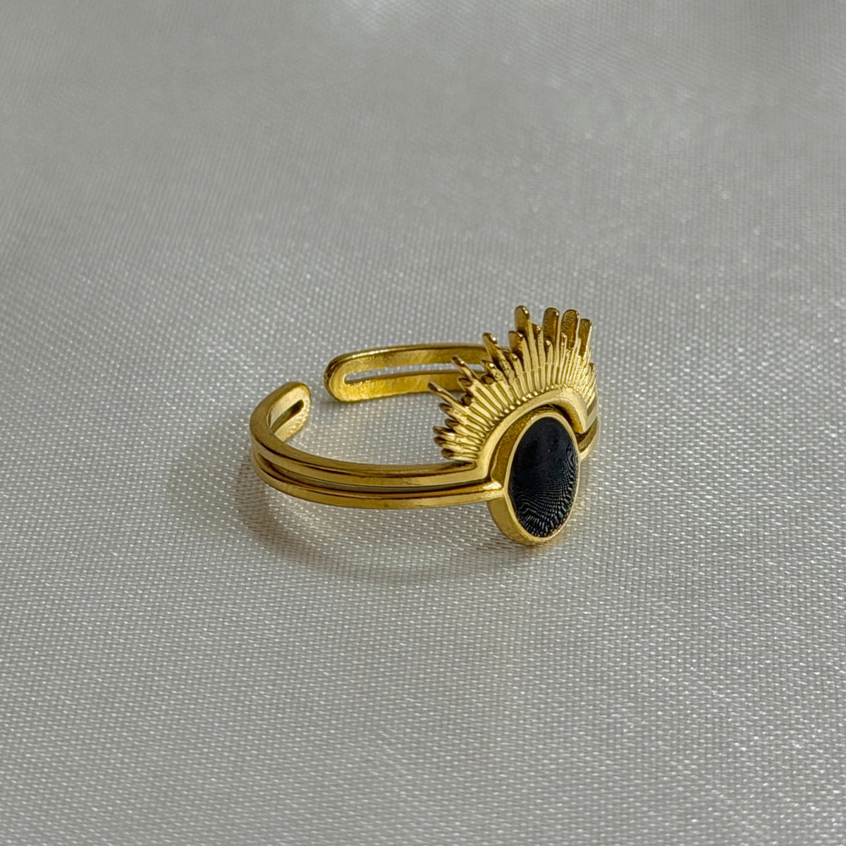 Twilight Ring (Black Enamel)