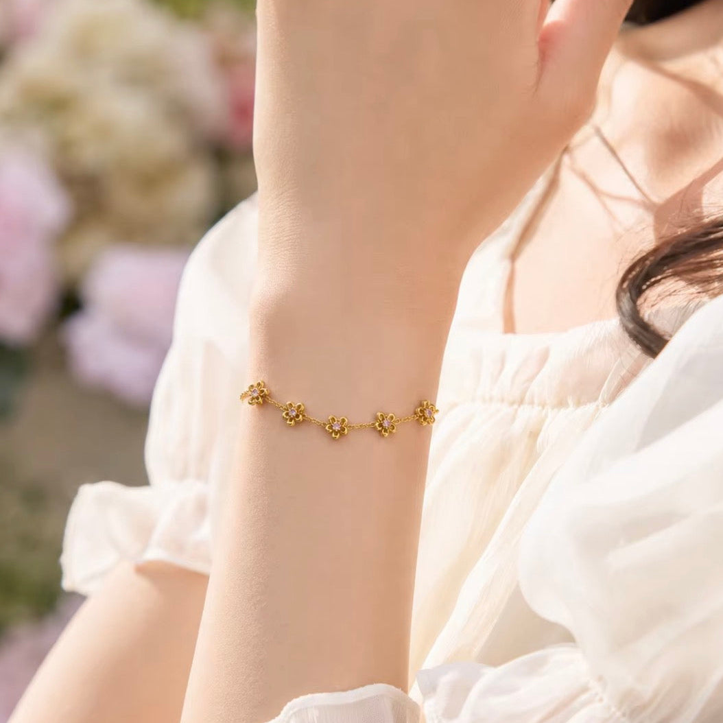 Delicate Floral Bracelet
