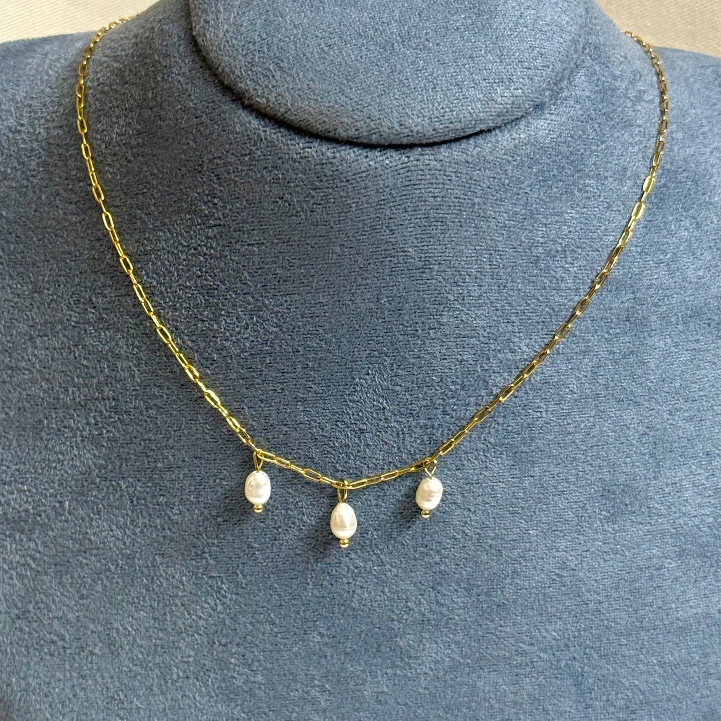 Trio Pearl Necklace