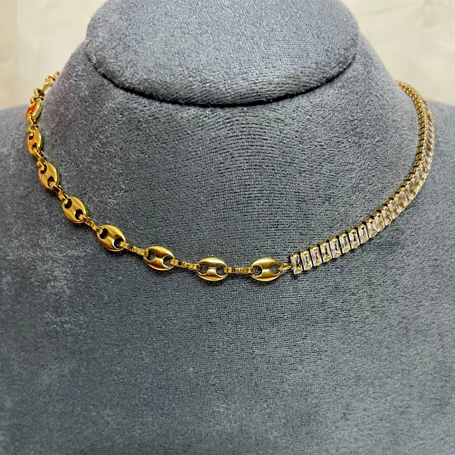 Facet & Link Necklace