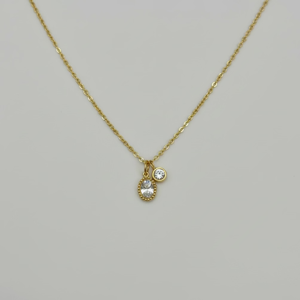 Dual Zircon Pendant