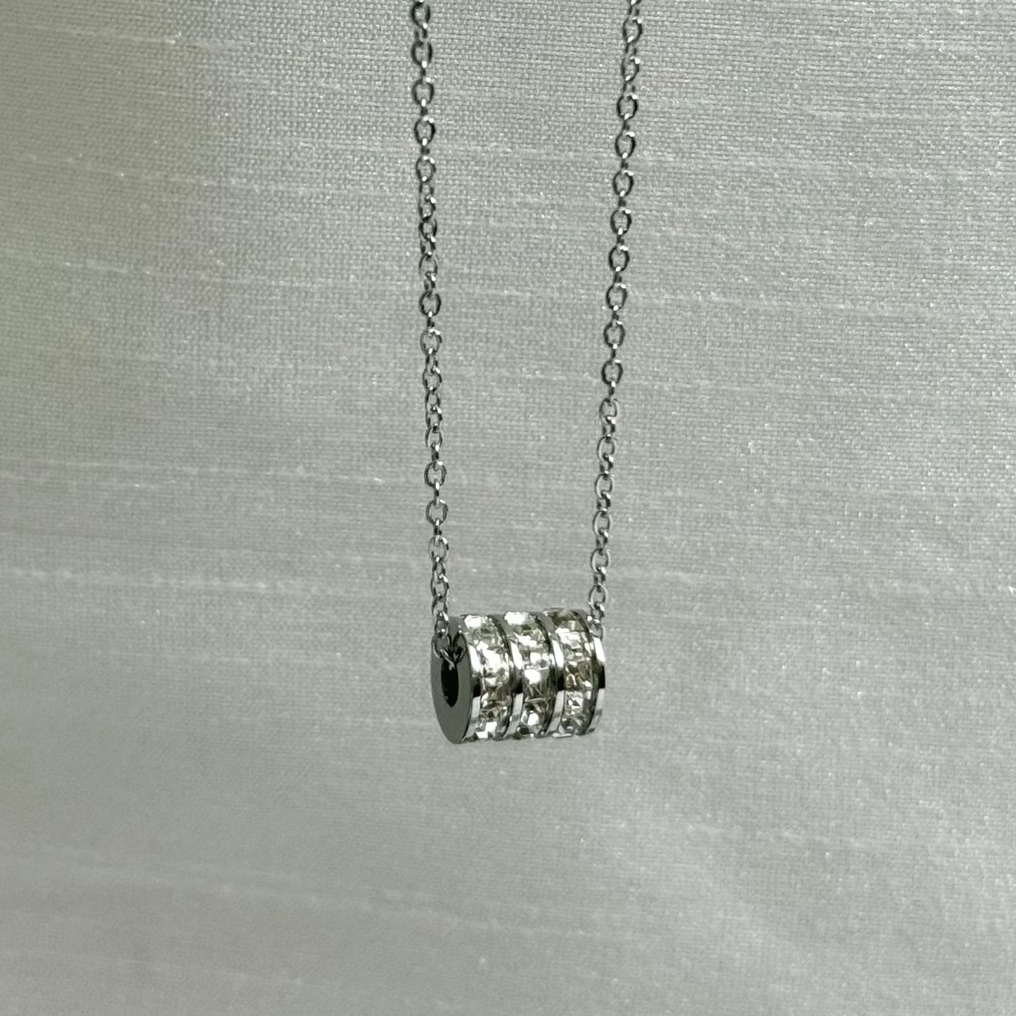 Inlaid Zircon Pendant