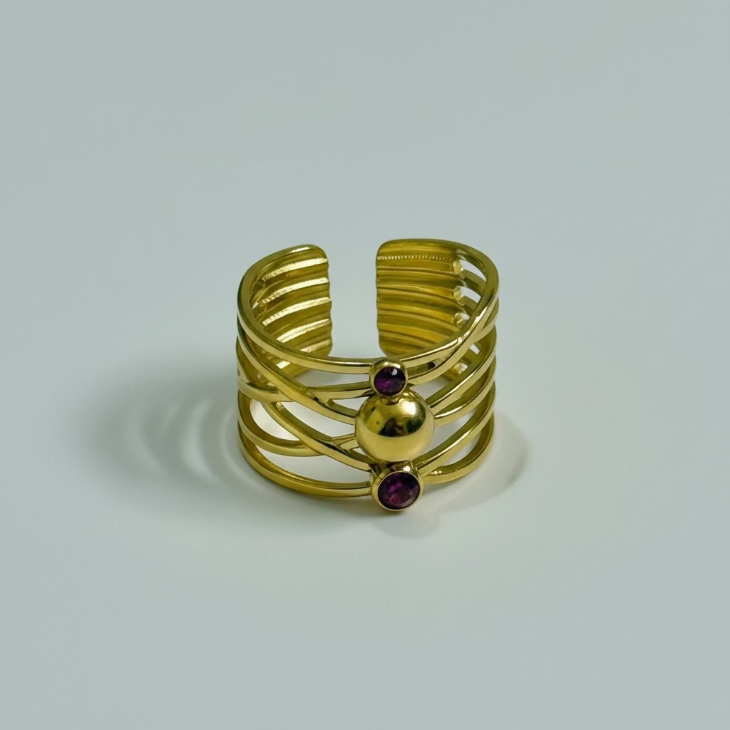 Woven Berry Ring