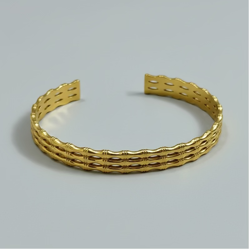 Bamboo-Inspired Cuff