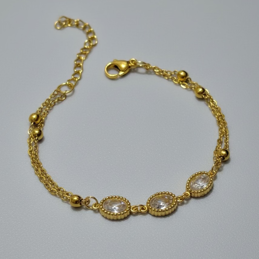 Bezel Trio bracelet
