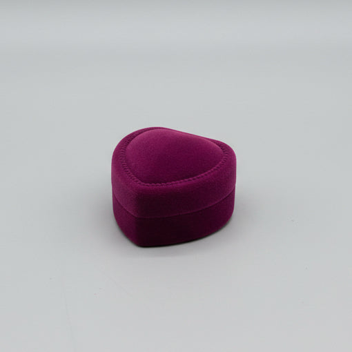 Velvet Ring box - Heart Shape