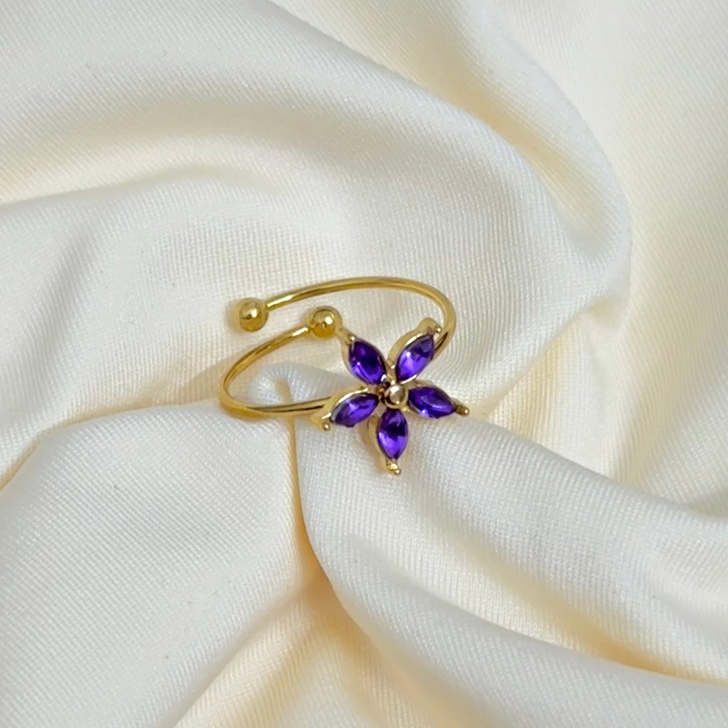 Wisteria Ring - Purple