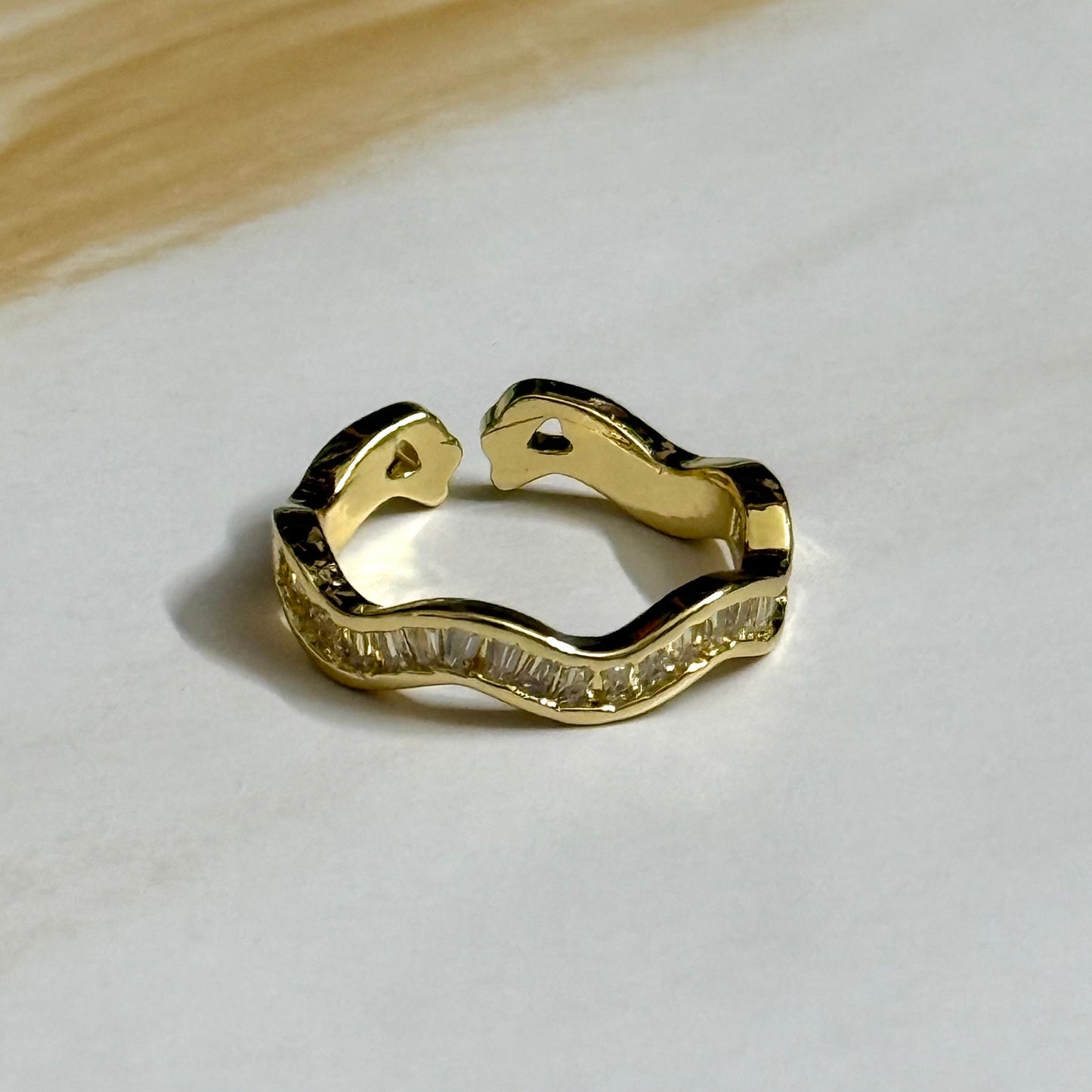 Wavy Eternity Ring