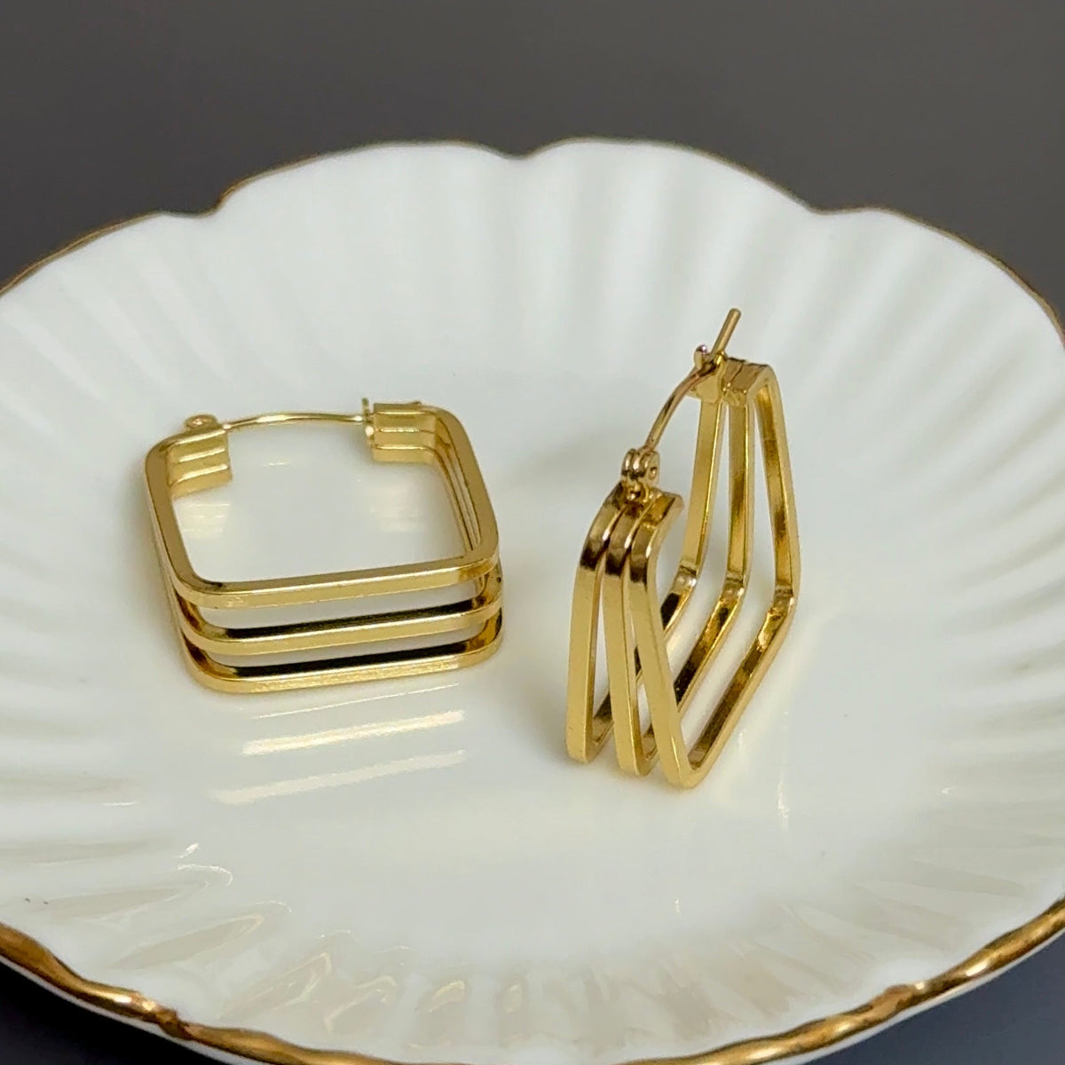 Square Hoop Layered