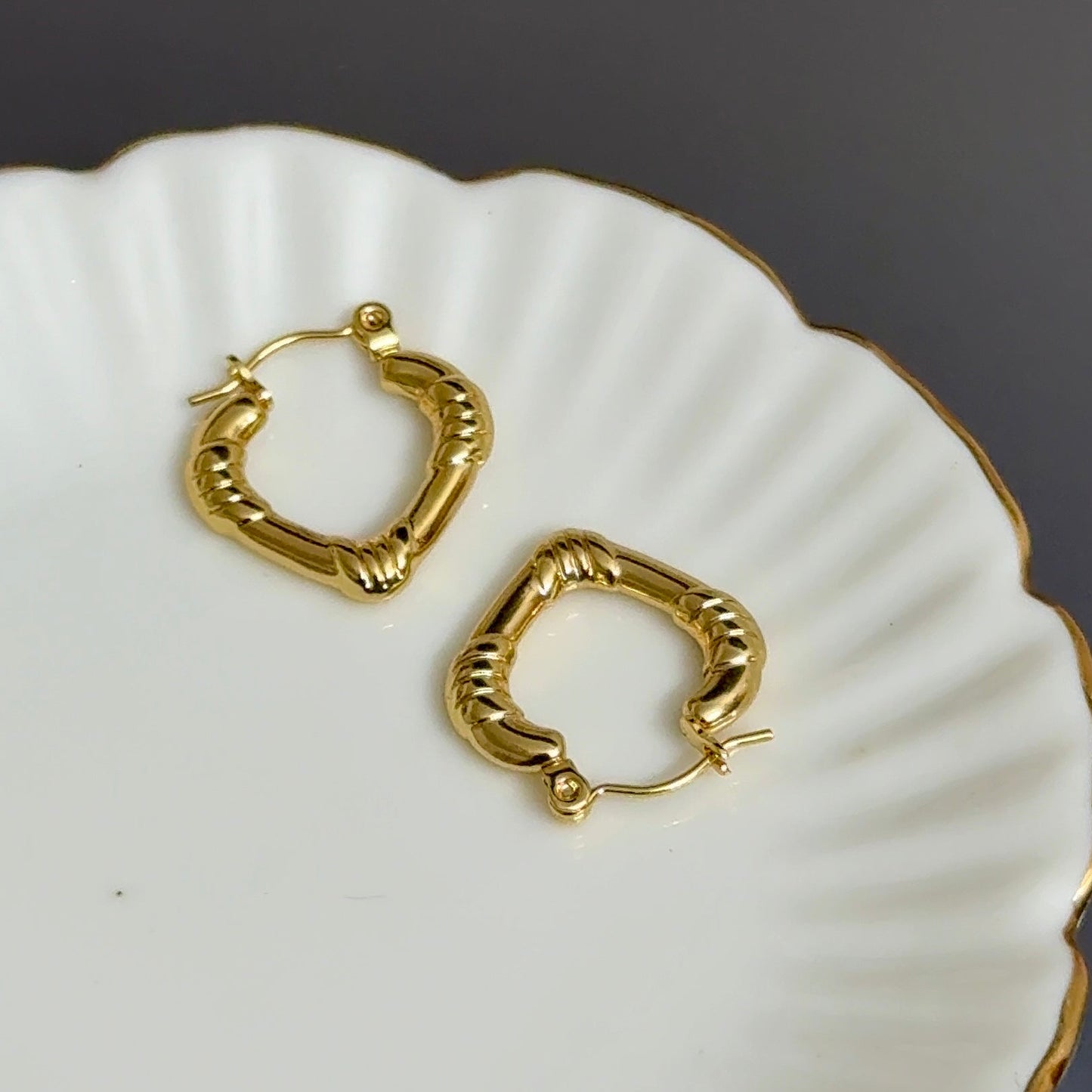 Geo Hoop Earring