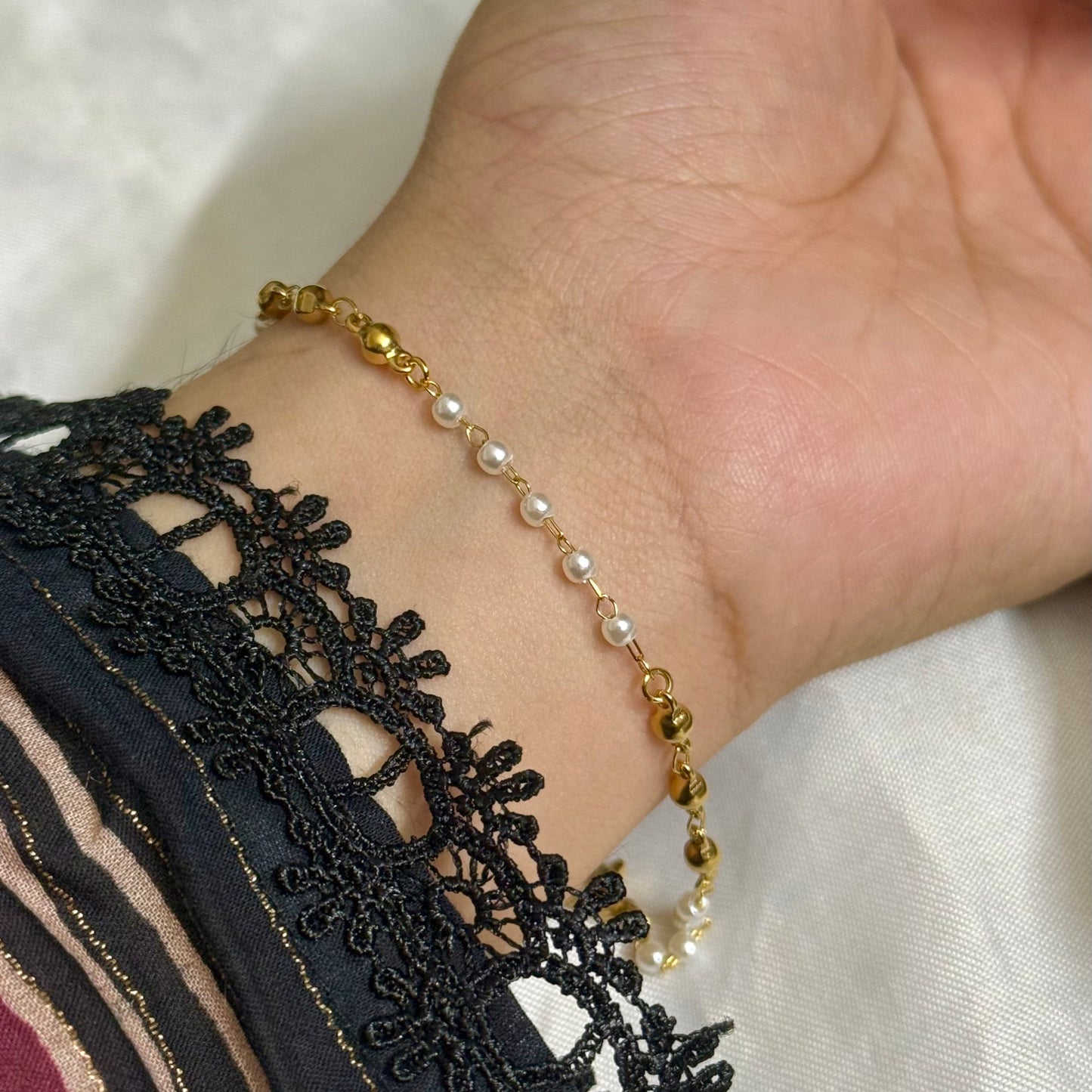 Mosaic Pearl Bracelet