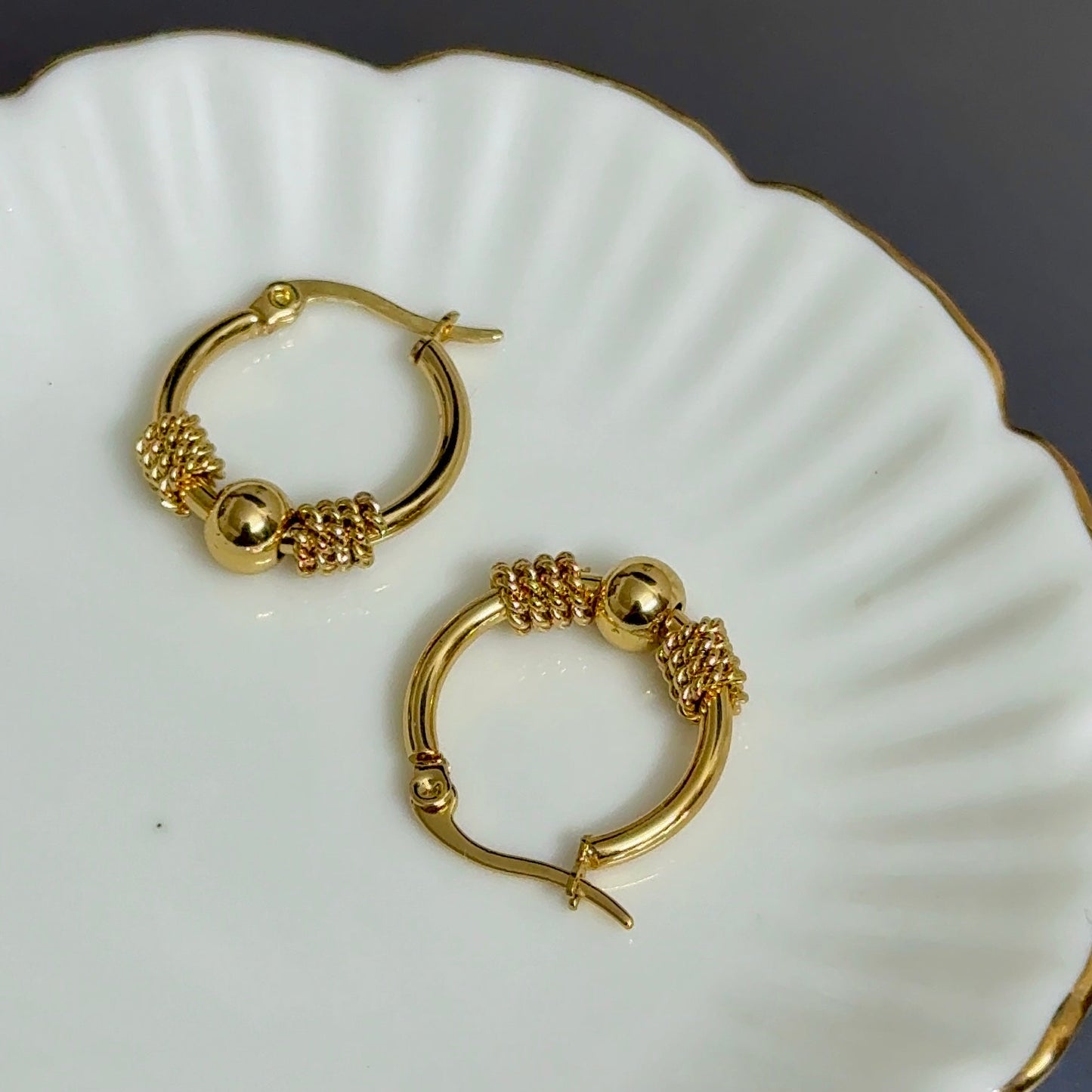 Solar Core Hoop Earring