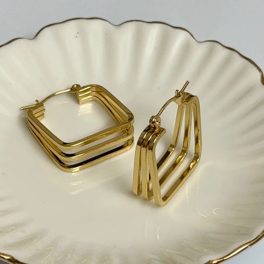 Square Hoop Layered