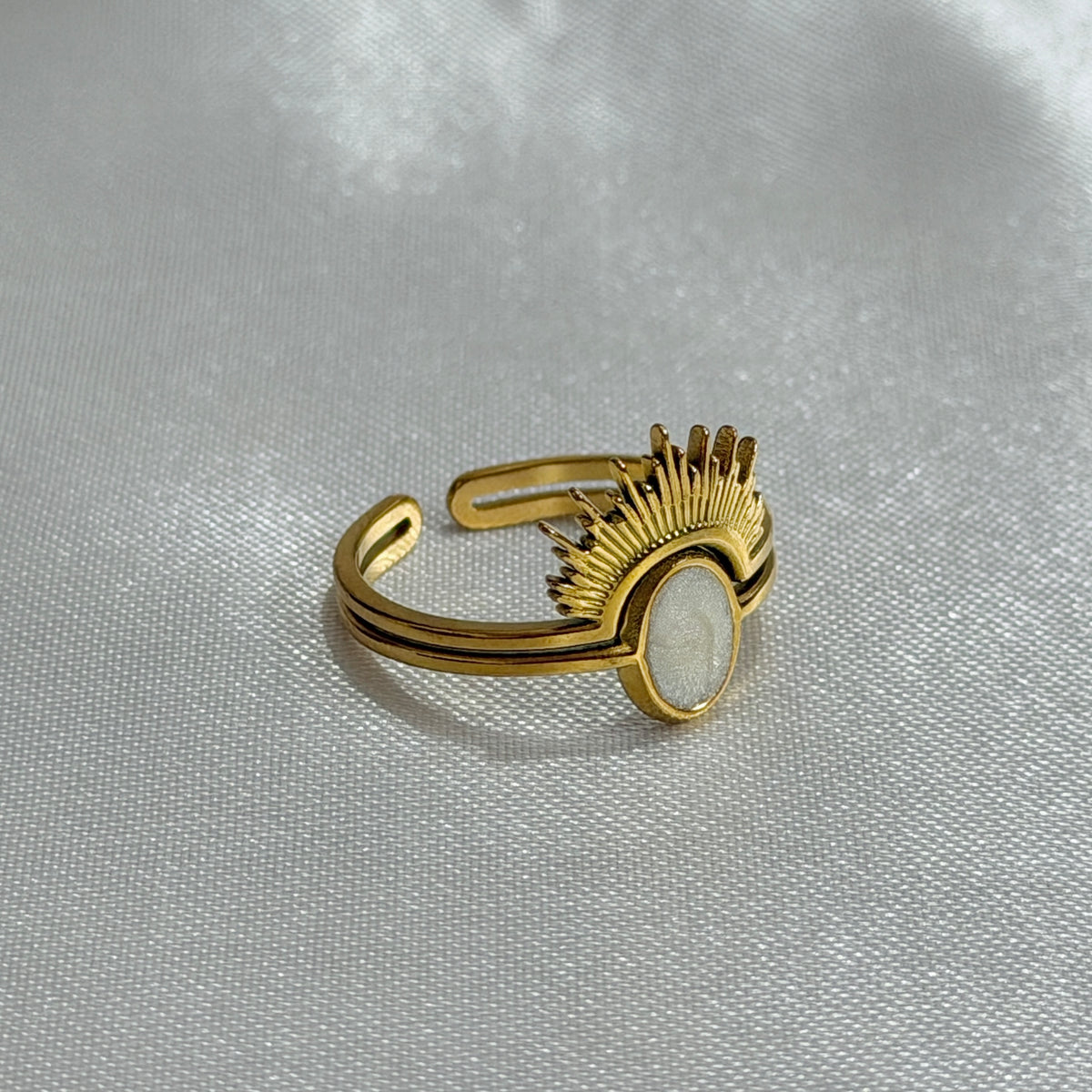 Twilight Ring (White enamel)