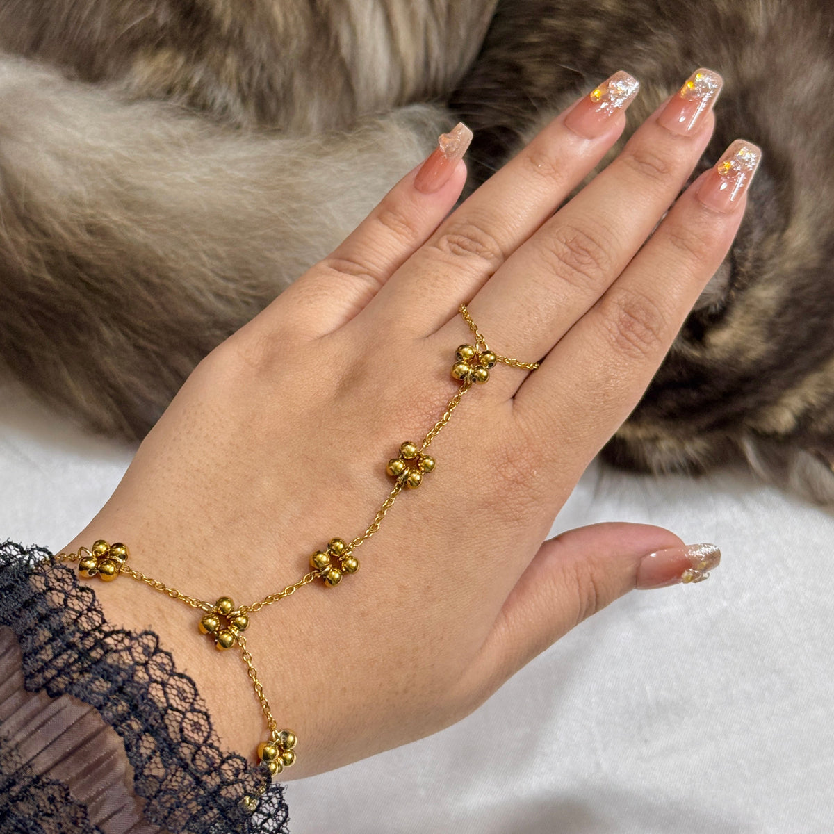 Beaded Hand Chain 1