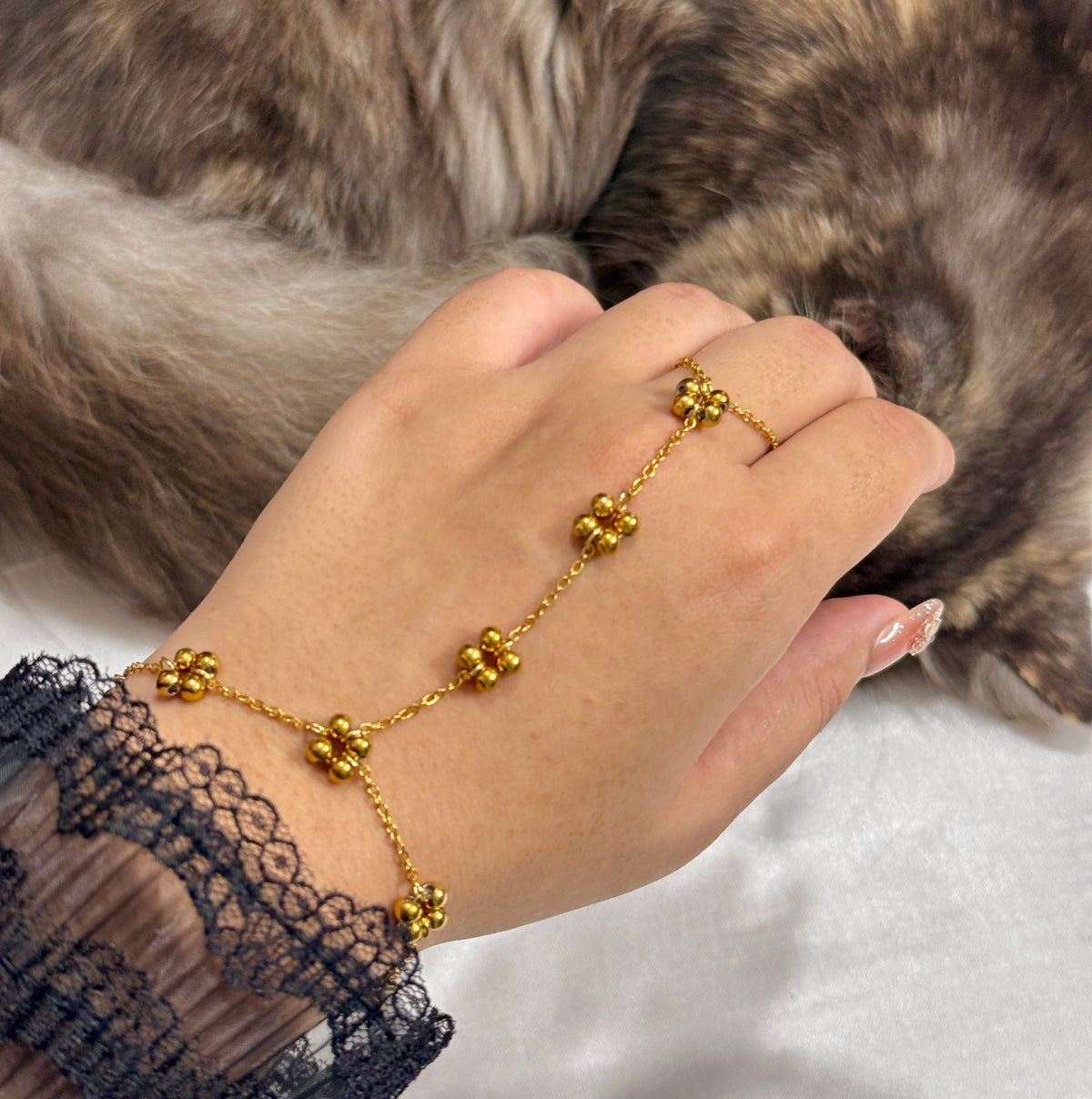Beaded Hand Chain 1