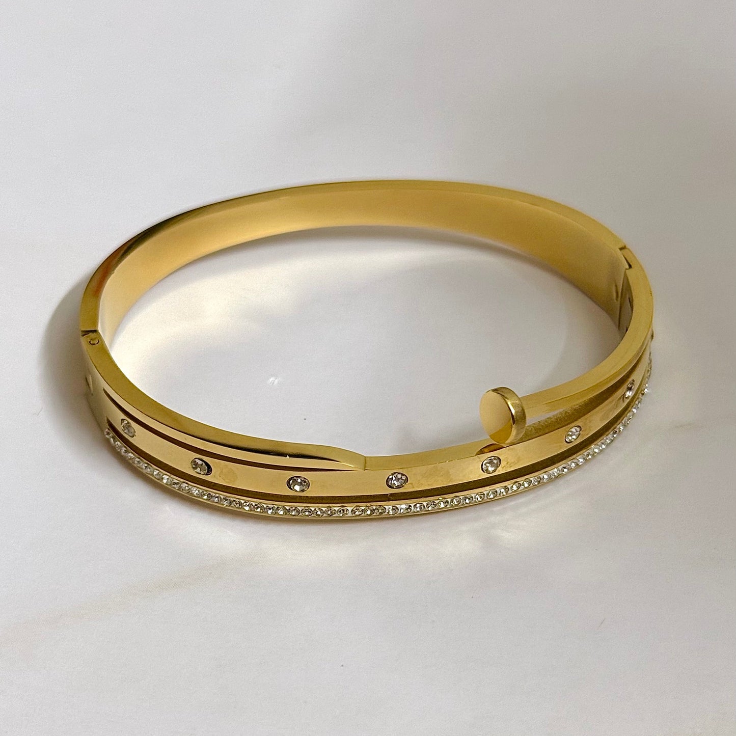 Pave Nail Bangle