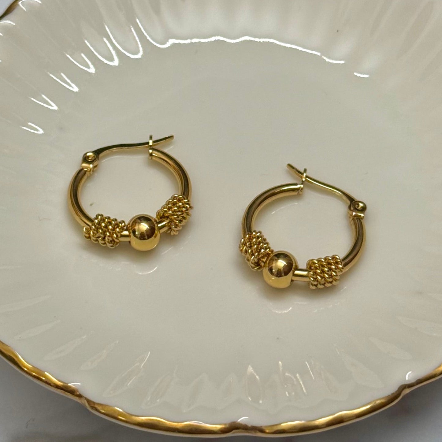 Solar Core Hoop Earring