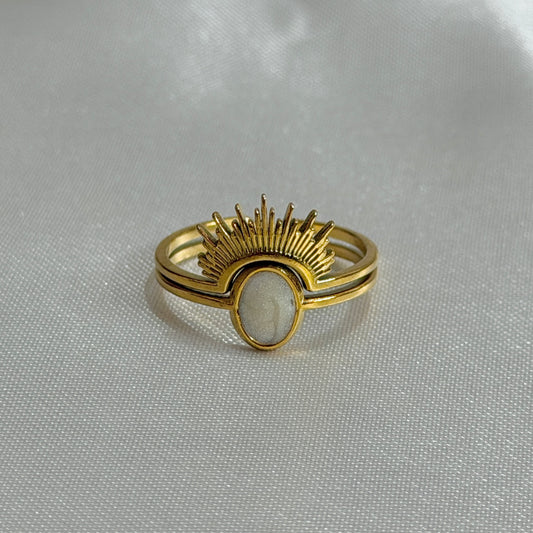 Twilight Ring (White enamel)