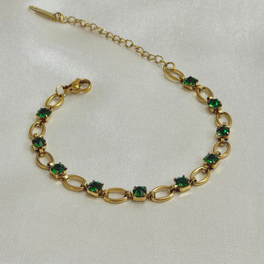 Lucent Bracelet (Green Stone)