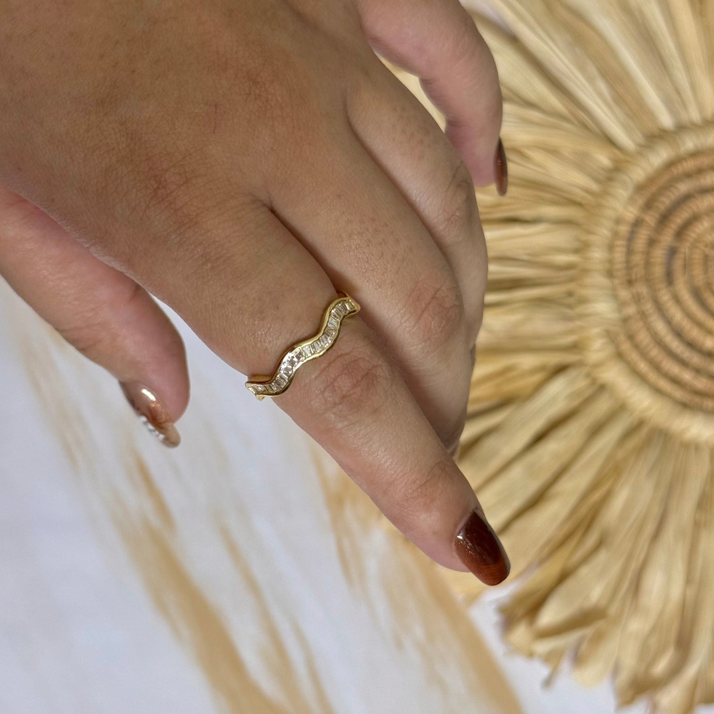 Wavy Eternity Ring