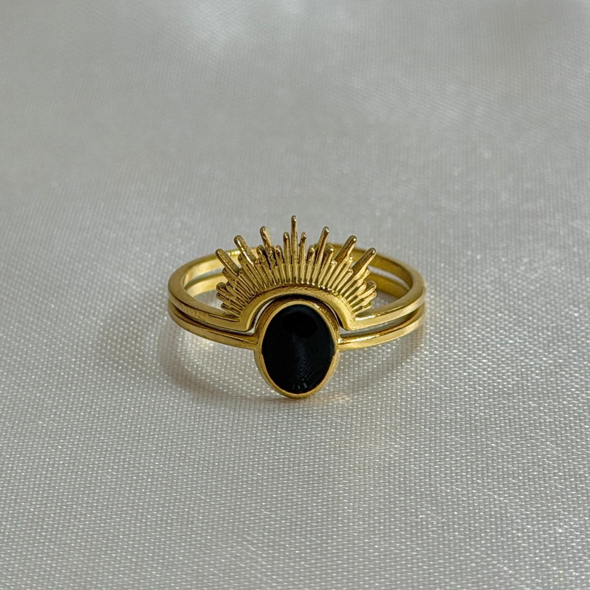 Twilight Ring (Black Enamel)