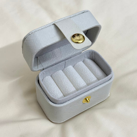 Mini Ring Storage Box - WHITE
