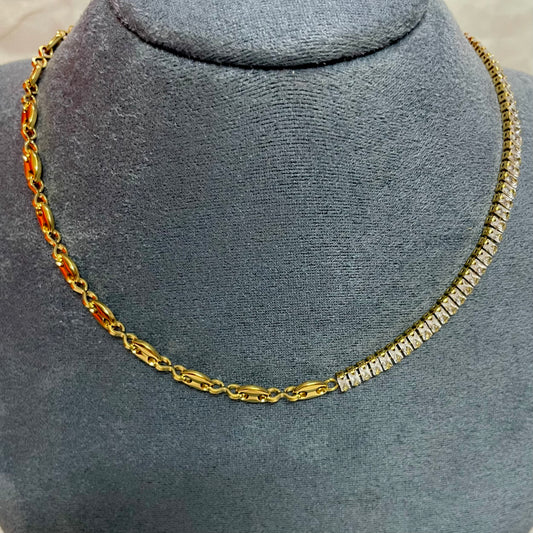 Facet & Link Necklace