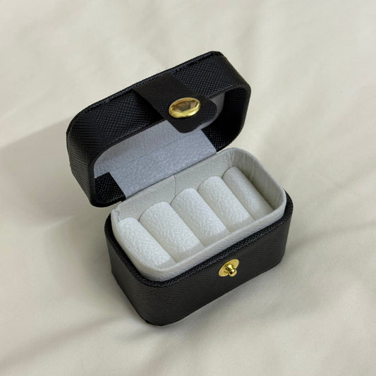 Mini Ring Storage Box - BLACK