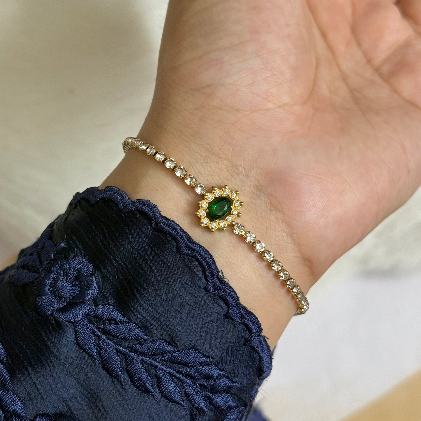 Emerald Tennis Bracelet