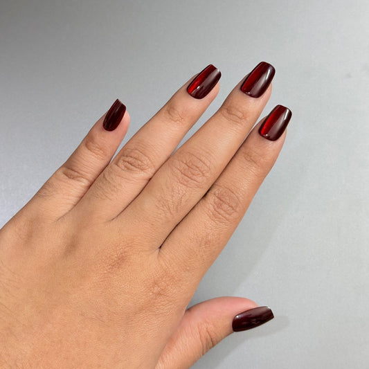 Cherry Glow Nail