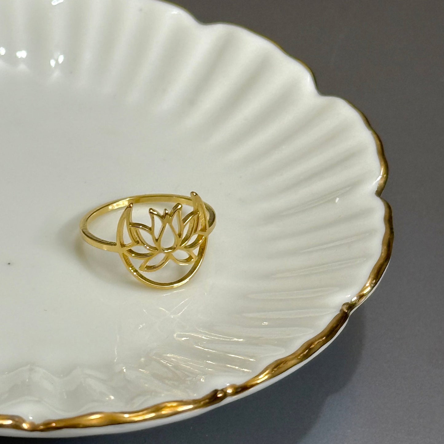Lunar Lotus Ring