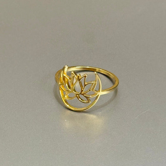 Lunar Lotus Ring