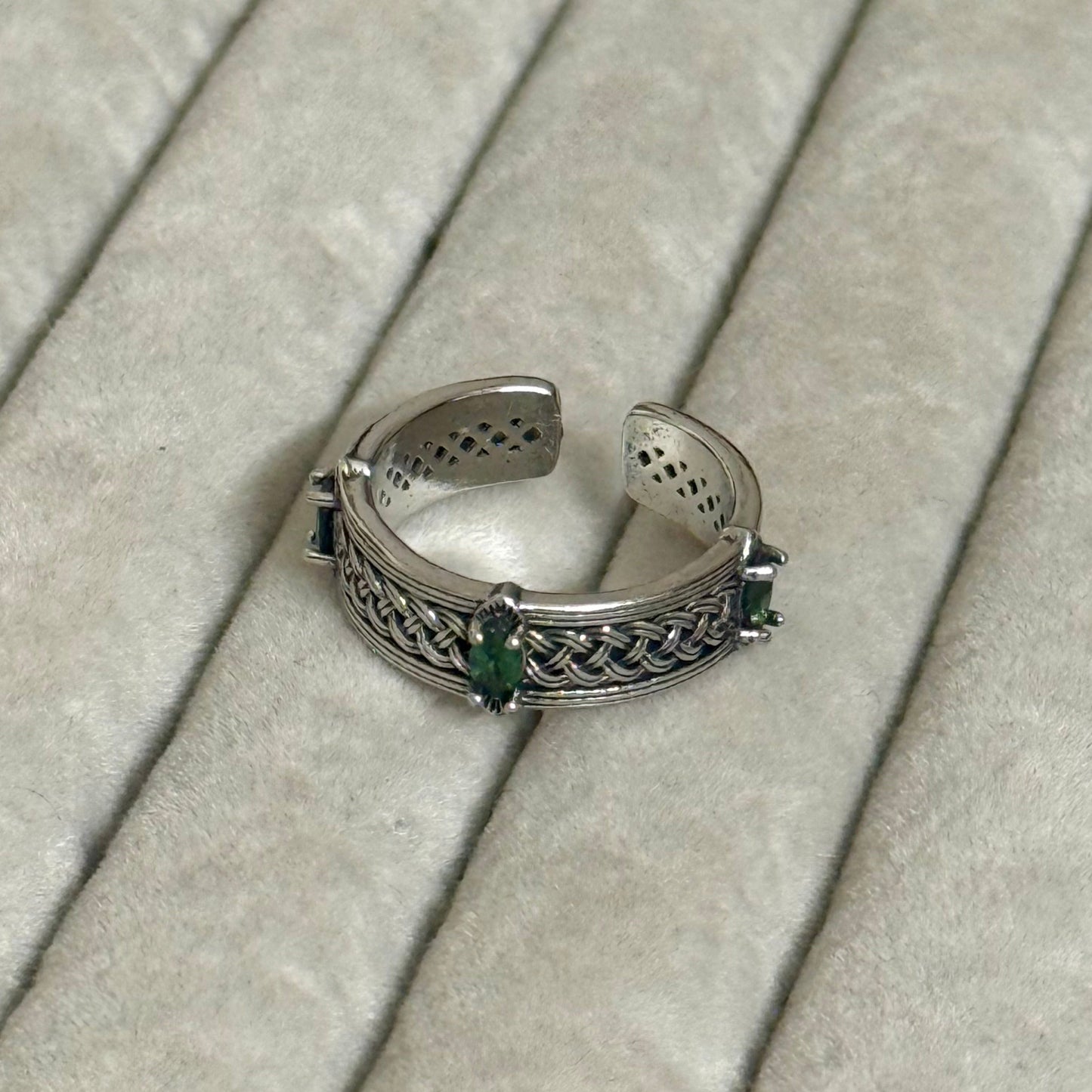 Heritage Ring (Deep Green Stone)