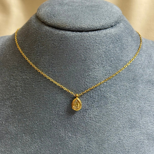 DewDrop Pendant - Transparent stone