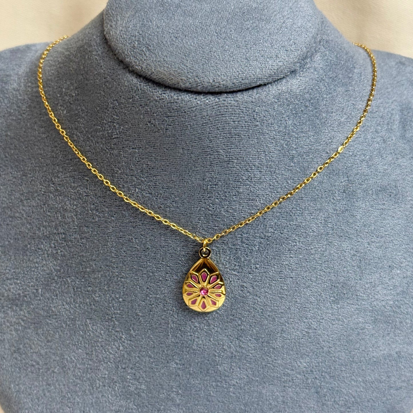 Blush Drop Pendant