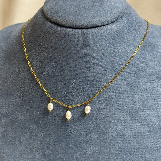 Trio Pearl Necklace