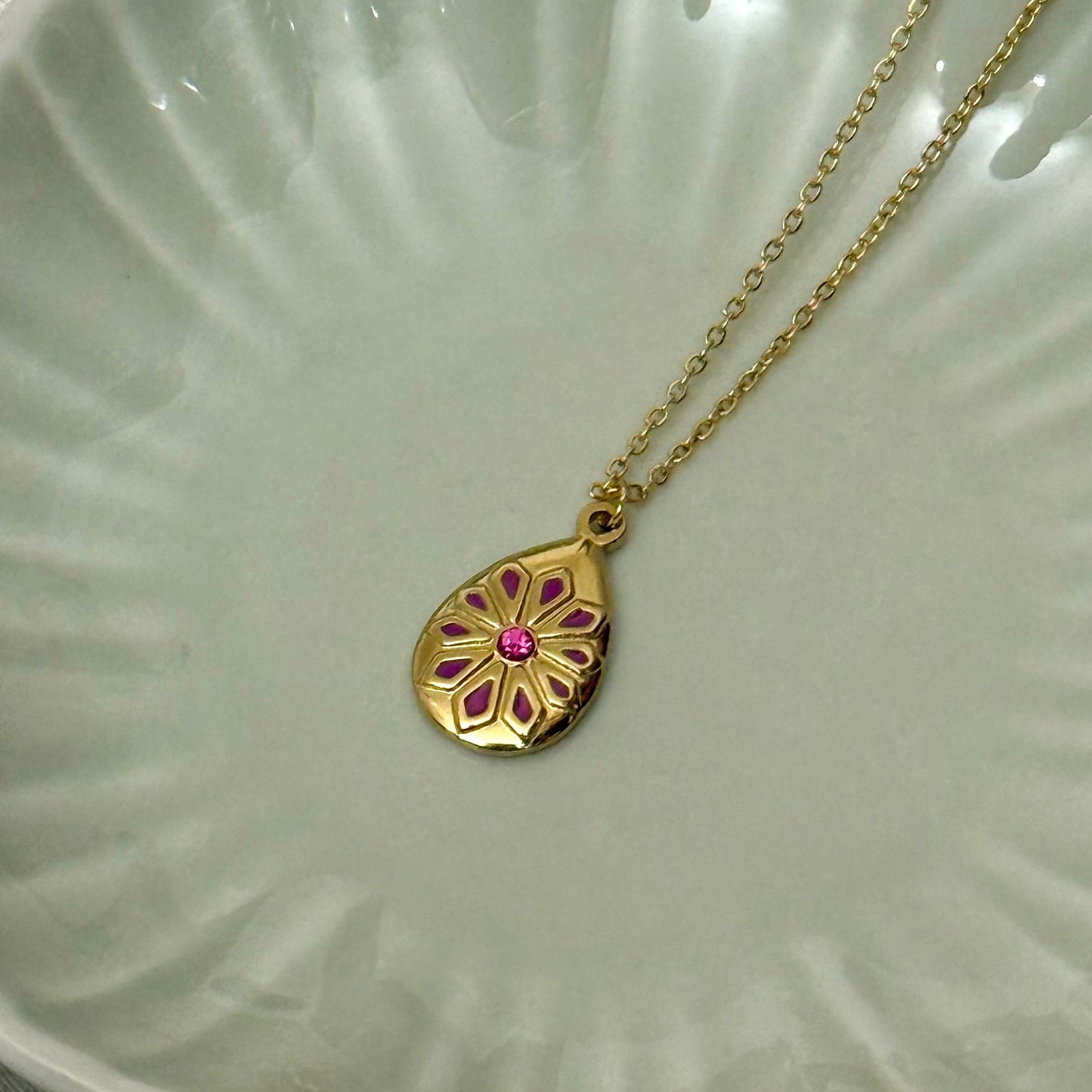 Blush Drop Pendant