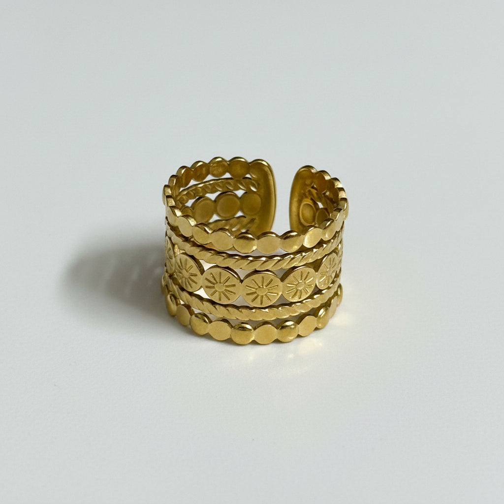 Sunburst Band Ring