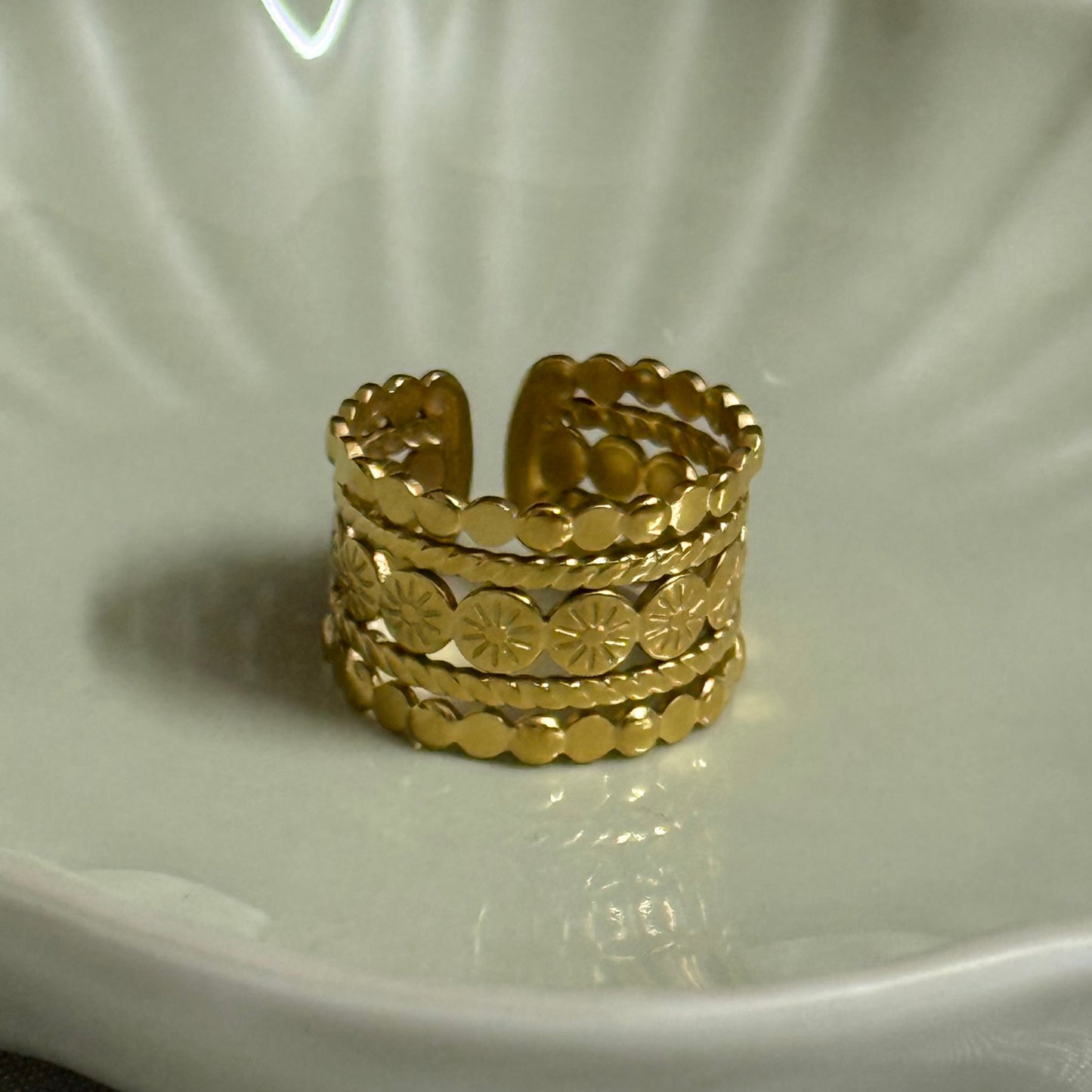 Sunburst Band Ring