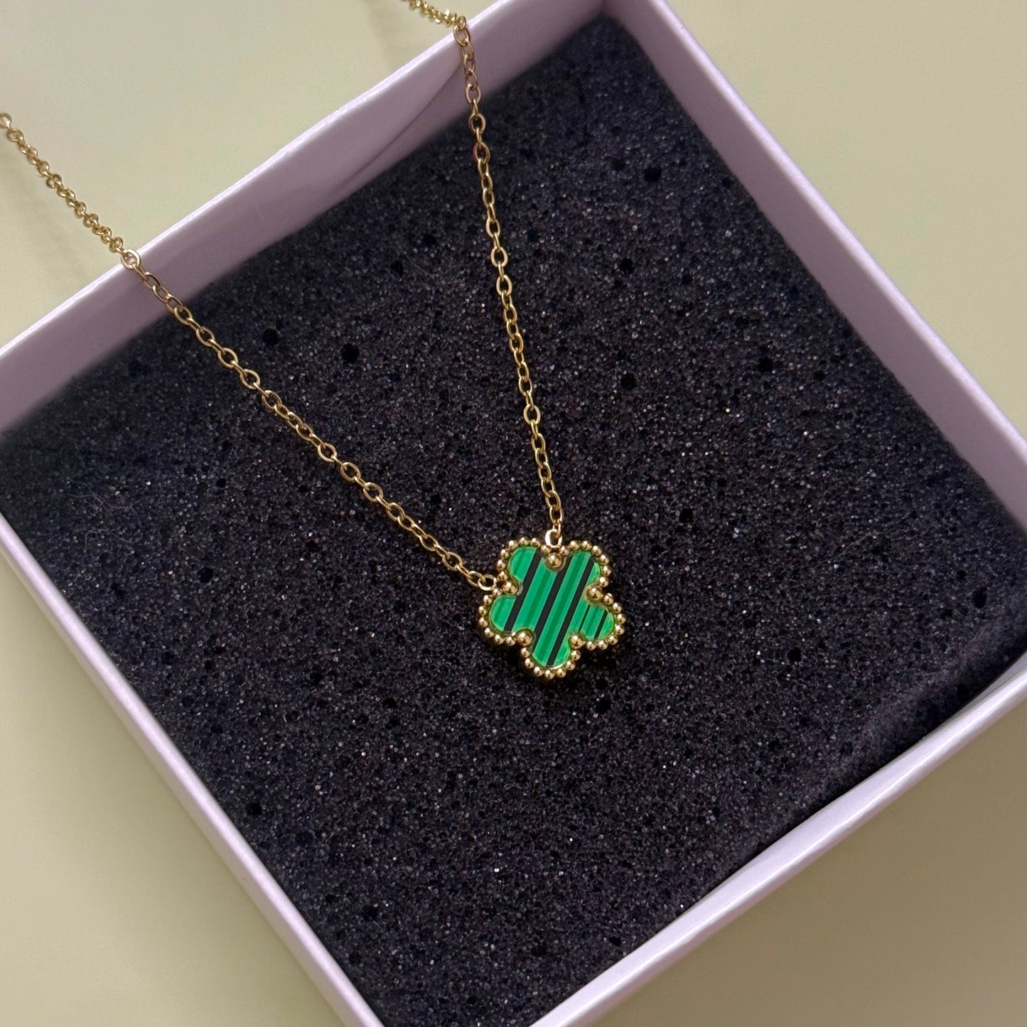 Green Flower Pendant
