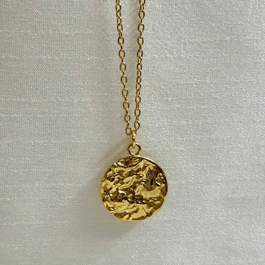 Textured Coin Pendant