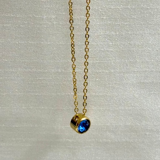 Blue Zircon Pendant
