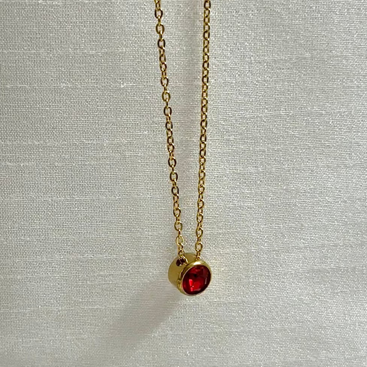 Red Zircon Pendant