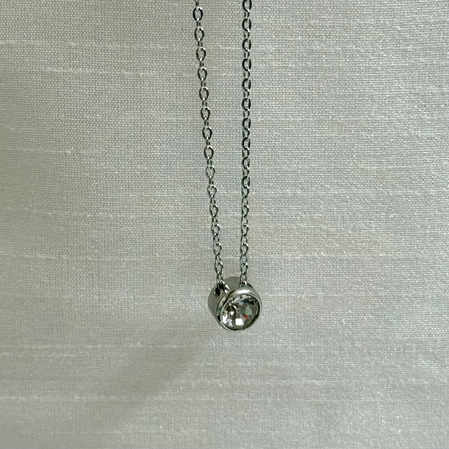 Clear Zircon Pendant S.