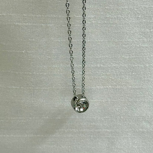 Clear Zircon Pendant S.